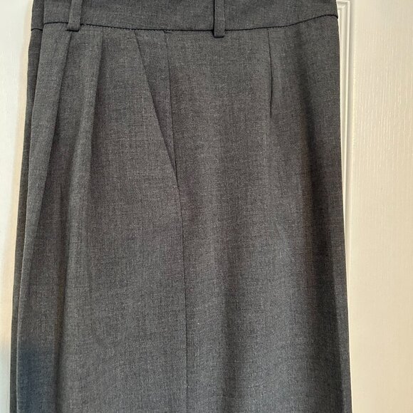 ZARA Tailored Wide-Leg Trouser – Classic Charcoal Gray (Size XS / EU34 / MEX24) - Picture 1 of 6